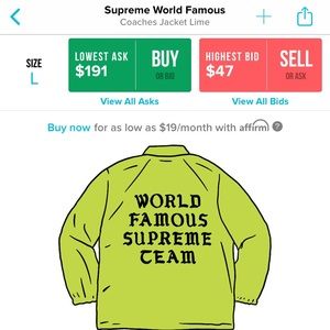Supreme jacket